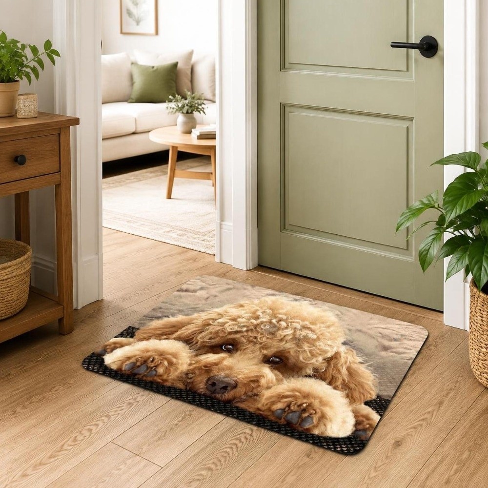 Quick Dry Diatomite Bath Mat - 내구성이 뛰어난 규조토 소재의 강아지 무늬