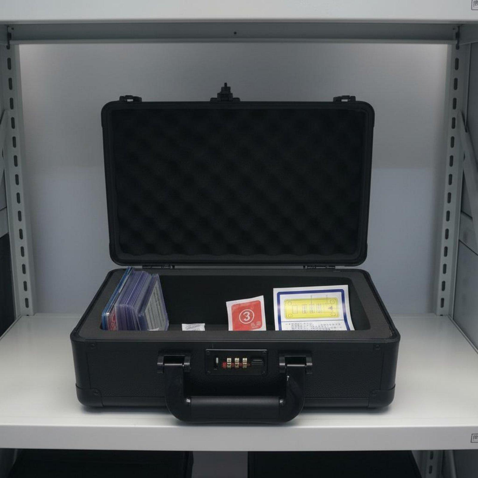 잠금 장치가 있는 카드 보관함, 휴대용 손잡이, 슬래브 - Storage & Organization 리뷰 및 가격