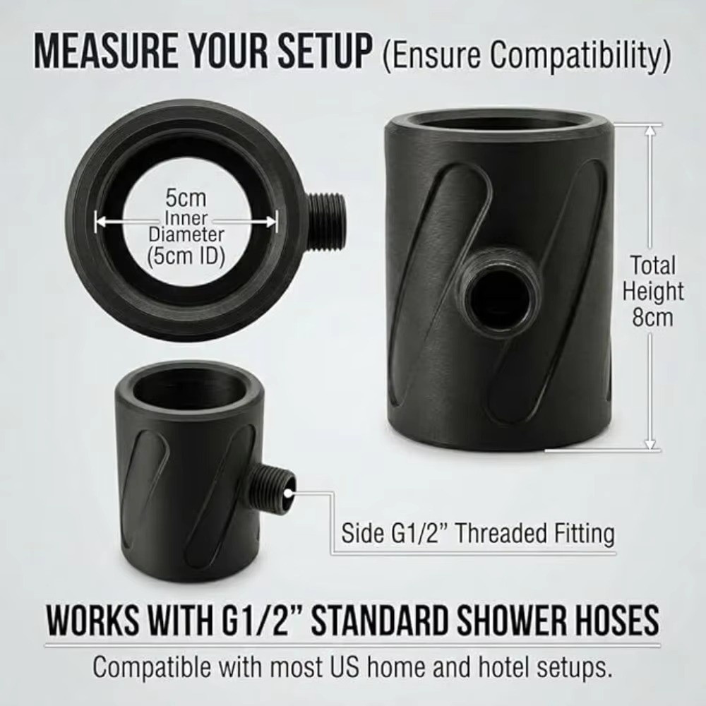새로운 3D 프린팅 휴대용 샤워헤드 2-in-1 고압  - High Pressure Shower Head Handheld 리뷰 및 가격