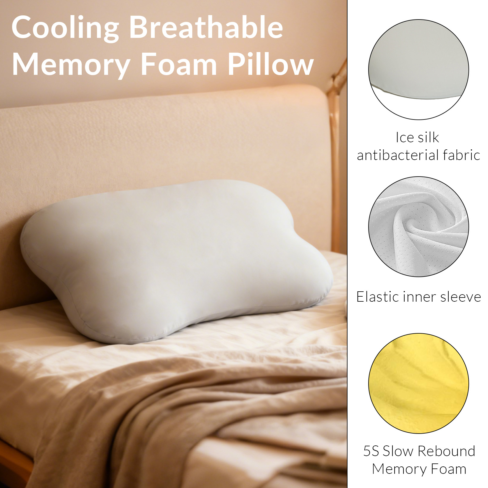 목과 어깨 통증 완화를 위한 경추 지지 목베개, 시원한 - Memory Foam Orthopedic Pillow Neck Pain 리뷰 및 가격