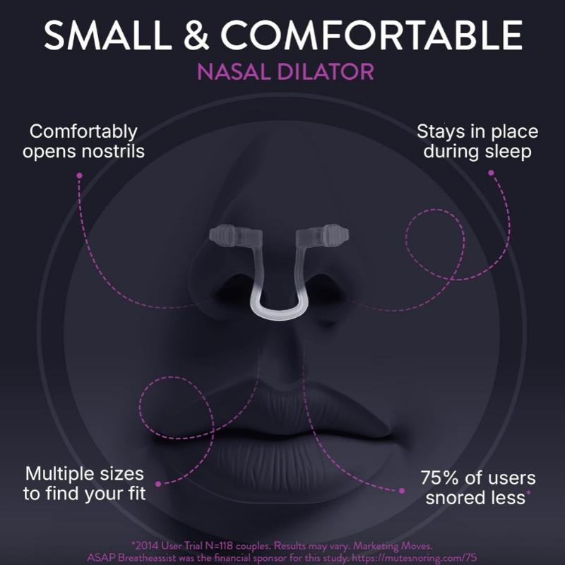 3가지 사이즈의 실리콘 코 클립, 코 안쪽을 압박하여  - Anti Snore Contour Pillow 리뷰 및 가격